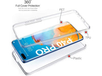 Vollständige 360 Grad Rundum Gummi TPU Hülle zum beidseitigen Schutz des Huawei P40 Pro Display und Gehäuse in transparent von Screenguard