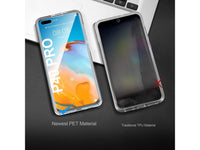 Vollständige 360 Grad Rundum Gummi TPU Hülle zum beidseitigen Schutz des Huawei P40 Pro Display und Gehäuse in transparent von Screenguard