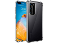 Hoch transparenter TPU Gummi Schutz Handy Hülle Clear Case klar mit verstärkten Schutzecken Bumper für das Huawei P40 Pro Display und Gehäuse in transparent von Screenguard