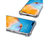 Hoch transparenter TPU Gummi Schutz Handy Hülle Clear Case klar mit verstärkten Schutzecken Bumper für das Huawei P40 Pro Display und Gehäuse in transparent von Screenguard