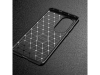 Hochwertig stabile Soft TPU Smartphone Handy Hülle im Carbon Design für Huawei P50 Pro zum Schutz des Display und Gehäuse Cover in schwarz von Screenguard