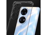 Hoch transparenter TPU Gummi Schutz Handy Hülle Clear Case klar mit verstärkten Schutzecken Bumper für das Huawei P50 Pro Display und Gehäuse in transparent von Screenguard