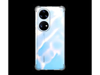 Hoch transparenter TPU Gummi Schutz Handy Hülle Clear Case klar mit verstärkten Schutzecken Bumper für das Huawei P50 Pro Display und Gehäuse in transparent von Screenguard