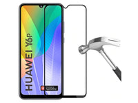 100% Fullscreen Curved Screen Protector Handy Display Schutz Glas für komplette Abdeckung des Huawei Y6p Display in schwarz von Screenguard