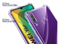 Hoch transparenter TPU Gummi Schutz Handy Hülle Clear Case klar mit verstärkten Schutzecken Bumper für das Huawei Y6p Display und Gehäuse in transparent von Screenguard