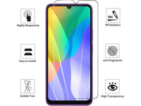 Case Friendly Screen Protector Handy Display Schutz Panzerglas Folie aus echtem 9H 2.5D Glas für Abdeckung des Huawei Y6p Displays in transparent von Screenguard