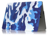 Screenguard MacBook Air 13 Hard Case Hülle camouflage blau matt