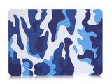 Screenguard MacBook Air 13 Hard Case Hülle camouflage blau matt