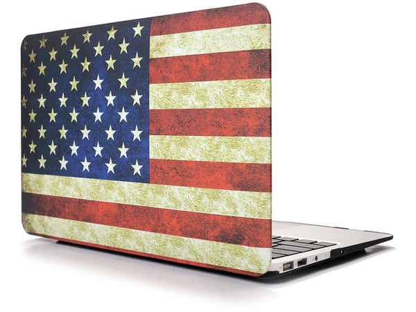 Screenguard MacBook Air 13 Hard Case Hülle USA Flagge matt