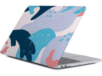 Screenguard MacBook Air 13 M2 Hard Case Hülle Blue Grooves transparent matt