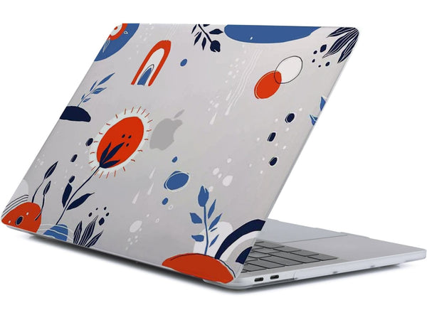 Screenguard MacBook Air 13 M2 Hard Case Hülle Botanic minimalism transparent matt