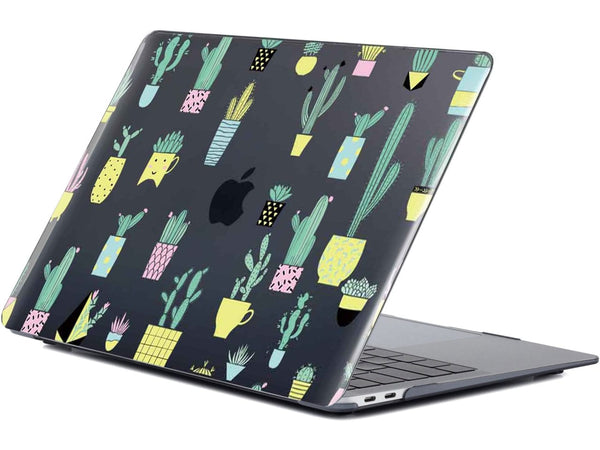 Screenguard MacBook Air 13 M2 Hard Case Hülle Cactus Lover schwarz hochglanz