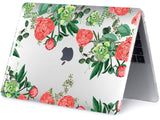 Screenguard MacBook Air 13 M2 Hard Case Hülle Flower Power clear hochglanz