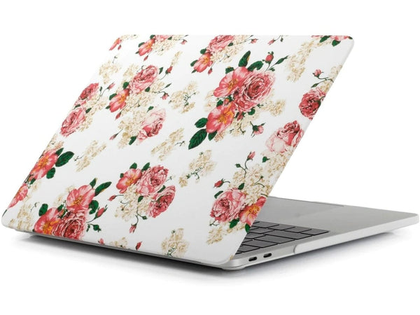 Screenguard MacBook Air 13 Retina Hard Case Hülle Rosen weiss matt