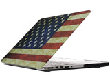 Screenguard MacBook Pro 13 Retina Hard Case Hülle USA Flagge matt