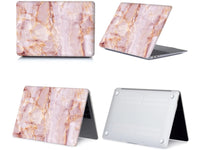 Screenguard MacBook Pro 14 Hard Case Hülle Marmor rosa