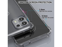 Hoch transparenter TPU Gummi Schutz Handy Hülle Clear Case klar mit verstärkten Schutzecken Bumper für das Motorola Edge 20 Lite Display und Gehäuse in transparent von Screenguard