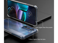 Hoch transparenter TPU Gummi Schutz Handy Hülle Clear Case klar mit verstärkten Schutzecken Bumper für das Motorola Edge 30 Display und Gehäuse in transparent von Screenguard