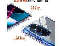 Hoch transparenter TPU Gummi Schutz Handy Hülle Clear Case klar mit verstärkten Schutzecken Bumper für das Motorola Edge 30 Pro Display und Gehäuse in transparent von Screenguard