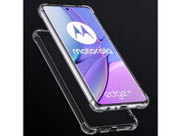 Hoch transparenter TPU Gummi Schutz Handy Hülle Clear Case klar mit verstärkten Schutzecken Bumper für das Motorola Edge 40 Display und Gehäuse in transparent von Screenguard