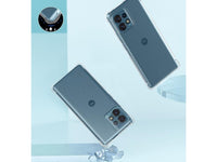Hoch transparenter TPU Gummi Schutz Handy Hülle Clear Case klar mit verstärkten Schutzecken Bumper für das Motorola Edge 40 Pro Display und Gehäuse in transparent von Screenguard