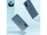 Hoch transparenter TPU Gummi Schutz Handy Hülle Clear Case klar mit verstärkten Schutzecken Bumper für das Motorola Edge 40 Pro Display und Gehäuse in transparent von Screenguard