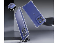 Hoch transparenter TPU Gummi Schutz Handy Hülle Clear Case klar mit verstärkten Schutzecken Bumper für das Motorola Edge 60 Pro Display und Gehäuse in transparent von Screenguard