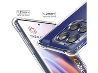 Hoch transparenter TPU Gummi Schutz Handy Hülle Clear Case klar mit verstärkten Schutzecken Bumper für das Motorola Edge 60 Pro Display und Gehäuse in transparent von Screenguard