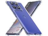 Hoch transparenter TPU Gummi Schutz Handy Hülle Clear Case klar mit verstärkten Schutzecken Bumper für das Motorola Edge 60 Pro Display und Gehäuse in transparent von Screenguard