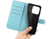 Lederhülle Karten Wallet Ledertasche Etui für Motorola Edge 60 Pro in hellblau von Screenguard
