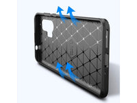 Hochwertig stabile Soft TPU Smartphone Handy Hülle im Carbon Design für Motorola Edge+ zum Schutz des Display und Gehäuse Cover in schwarz von Screenguard