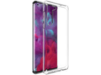 Gummi Hülle für Motorola Edge aus flexiblem Soft TPU, kristallklar und transparent von Screenguard