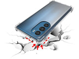 Hoch transparenter TPU Gummi Schutz Handy Hülle Clear Case klar mit verstärkten Schutzecken Bumper für das Motorola Edge X30 Display und Gehäuse in transparent von Screenguard