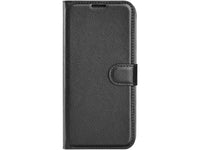 Lederhülle Karten Wallet Ledertasche Etui für Motorola Edge X30 in schwarz von Screenguard