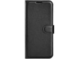 Lederhülle Karten Wallet Ledertasche Etui für Motorola Moto E13 in schwarz von Screenguard