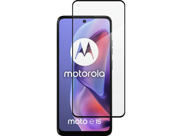 100% Fullscreen Curved Screen Protector Handy Display Schutz Glas für komplette Abdeckung des Motorola Moto E15 Display in schwarz von Screenguard