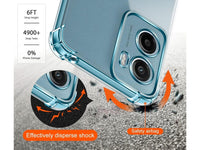 Hoch transparenter TPU Gummi Schutz Handy Hülle Clear Case klar mit verstärkten Schutzecken Bumper für das Motorola Moto E15 Display und Gehäuse in transparent von Screenguard
