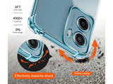Hoch transparenter TPU Gummi Schutz Handy Hülle Clear Case klar mit verstärkten Schutzecken Bumper für das Motorola Moto E15 Display und Gehäuse in transparent von Screenguard