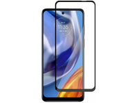 100% Fullscreen Curved Screen Protector Handy Display Schutz Glas für komplette Abdeckung des Motorola Moto E32s Display in schwarz von Screenguard