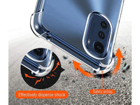 Hoch transparenter TPU Gummi Schutz Handy Hülle Clear Case klar mit verstärkten Schutzecken Bumper für das Motorola Moto E32s Display und Gehäuse in transparent von Screenguard