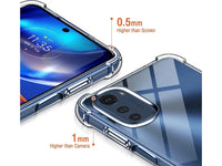 Hoch transparenter TPU Gummi Schutz Handy Hülle Clear Case klar mit verstärkten Schutzecken Bumper für das Motorola Moto E32s Display und Gehäuse in transparent von Screenguard