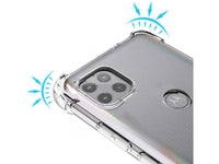 Hoch transparenter TPU Gummi Schutz Handy Hülle Clear Case klar mit verstärkten Schutzecken Bumper für das Motorola Moto G 5G Display und Gehäuse in transparent von Screenguard