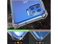 Hoch transparenter TPU Gummi Schutz Handy Hülle Clear Case klar mit verstärkten Schutzecken Bumper für das Motorola Moto G 5G Plus Display und Gehäuse in transparent von Screenguard