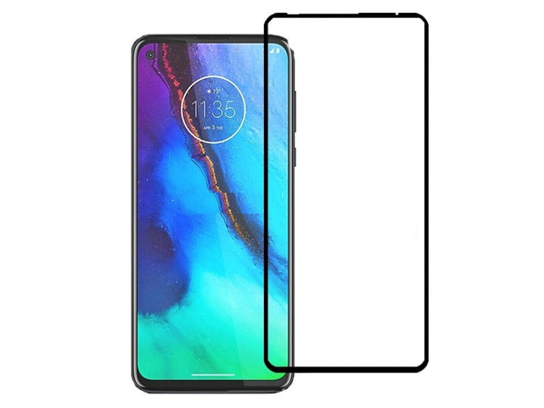 100% Fullscreen Curved Screen Protector Handy Display Schutz Glas für komplette Abdeckung des Motorola Moto G Pro Display in schwarz von Screenguard