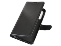 Lederhülle Karten Wallet Ledertasche Etui für Motorola Moto G Pro in schwarz von Screenguard