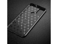 Hochwertig stabile Soft TPU Smartphone Handy Hülle im Carbon Design für Motorola Moto G10 zum Schutz des Display und Gehäuse Cover in schwarz von Screenguard