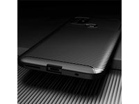 Hochwertig stabile Soft TPU Smartphone Handy Hülle im Carbon Design für Motorola Moto G10 zum Schutz des Display und Gehäuse Cover in schwarz von Screenguard