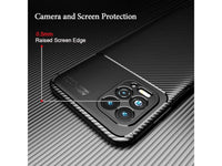 Hochwertig stabile Soft TPU Smartphone Handy Hülle im Carbon Design für Motorola Moto G100 zum Schutz des Display und Gehäuse Cover in schwarz von Screenguard