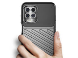 Moderne Design Hülle Cover für das Motorola Moto G100 mit Stripes zum Schutz von Kratzern, Dellen, Display aus TPU Gummi in schwarz von Screenguard