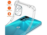 Hoch transparenter TPU Gummi Schutz Handy Hülle Clear Case klar mit verstärkten Schutzecken Bumper für das Motorola Moto G22 Display und Gehäuse in transparent von Screenguard